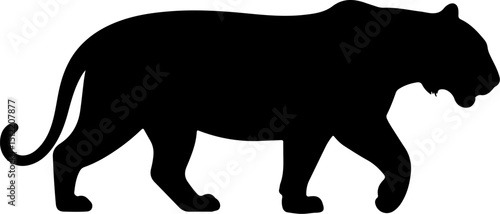 Tiger silhouette vector design