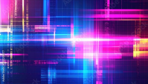 Fondo Futurista Estilo Cyberpunk y Metaverso, Futuristic Cyberpunk Metaverse Background, Generated image