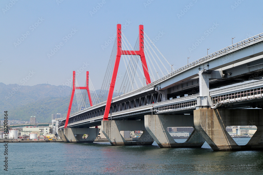 Obraz premium 兵庫県・六甲大橋