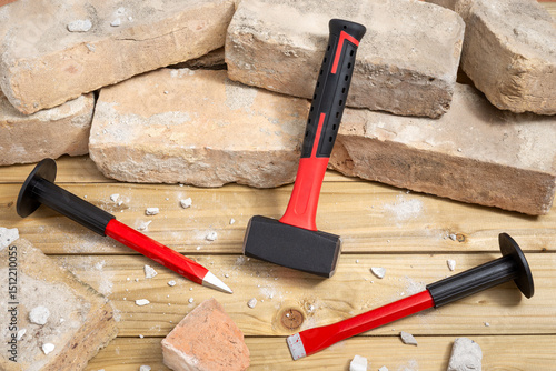 Tools for doing demolition by hand and masonry work