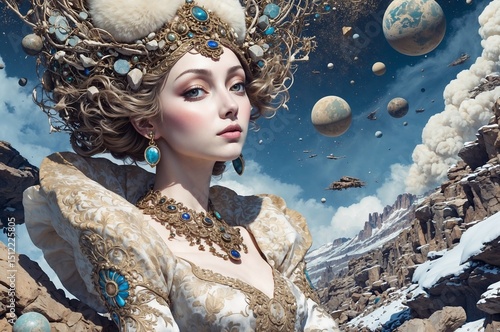 unusual portrait of a woman