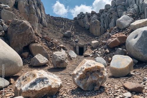 rocks in the mountains