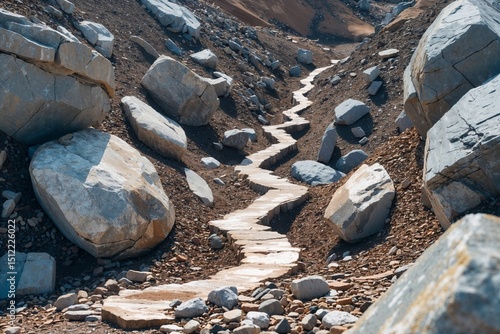 rocks in the mountains