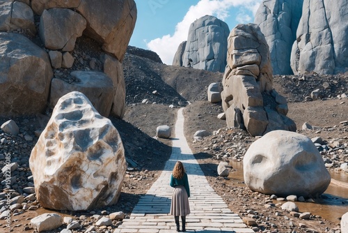 rocks in the mountains