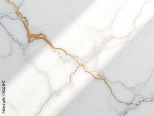Wallpaper Mural Elegant White Marble Background with Golden Veins – Luxury Stone Texture Torontodigital.ca