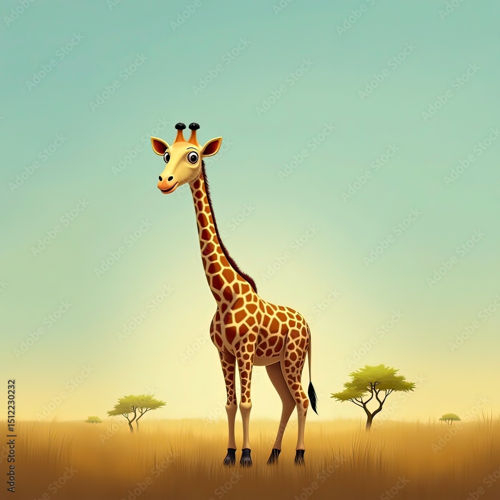 Obraz premium One giraffe image 