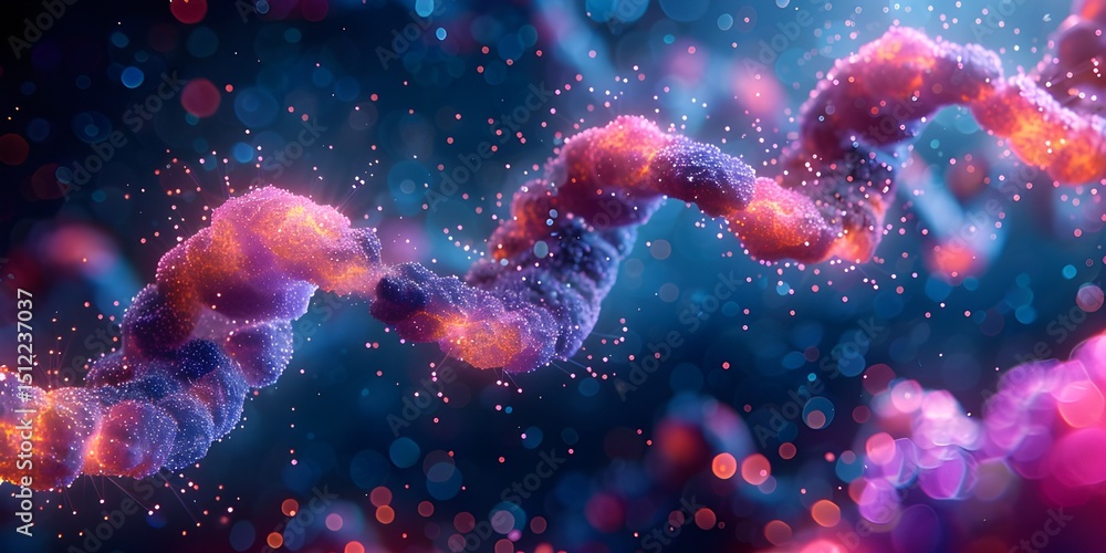 DNA double helix structure floating in cosmic space genetic engineering biotechnology universe scientific concept DNA double helix structure floating in cosmic space genetic engineering biotechnology universe scientific concept