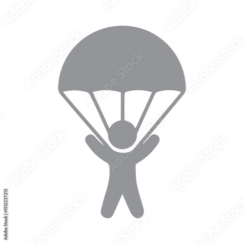 Parachute Gray Icon