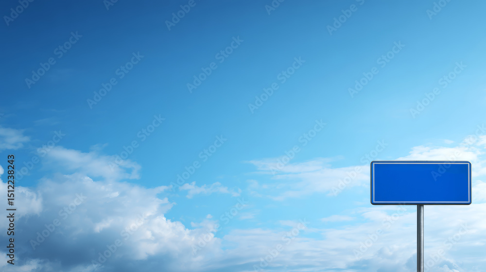 Empty road sign standing against clear blue sky, concept of direction, navigation, travel, freedom, guidance, choice, blank message board, open space and copy area for transportation signage design Empty road sign standing against clear blue sky, concept of direction, navigation, travel, freedom, guidance, choice, blank message board, open space and copy area for transportation signage design