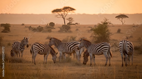 zebras in the serengeti