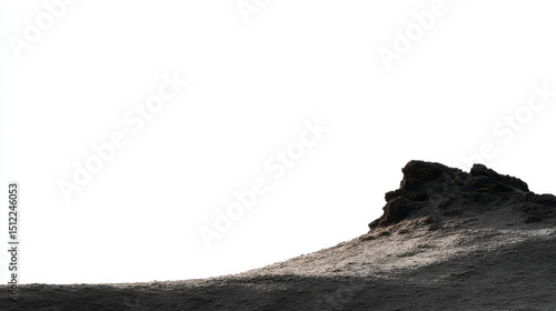 minimalist view of italian ridge line during golden hour light featuring dramatic contrasts
