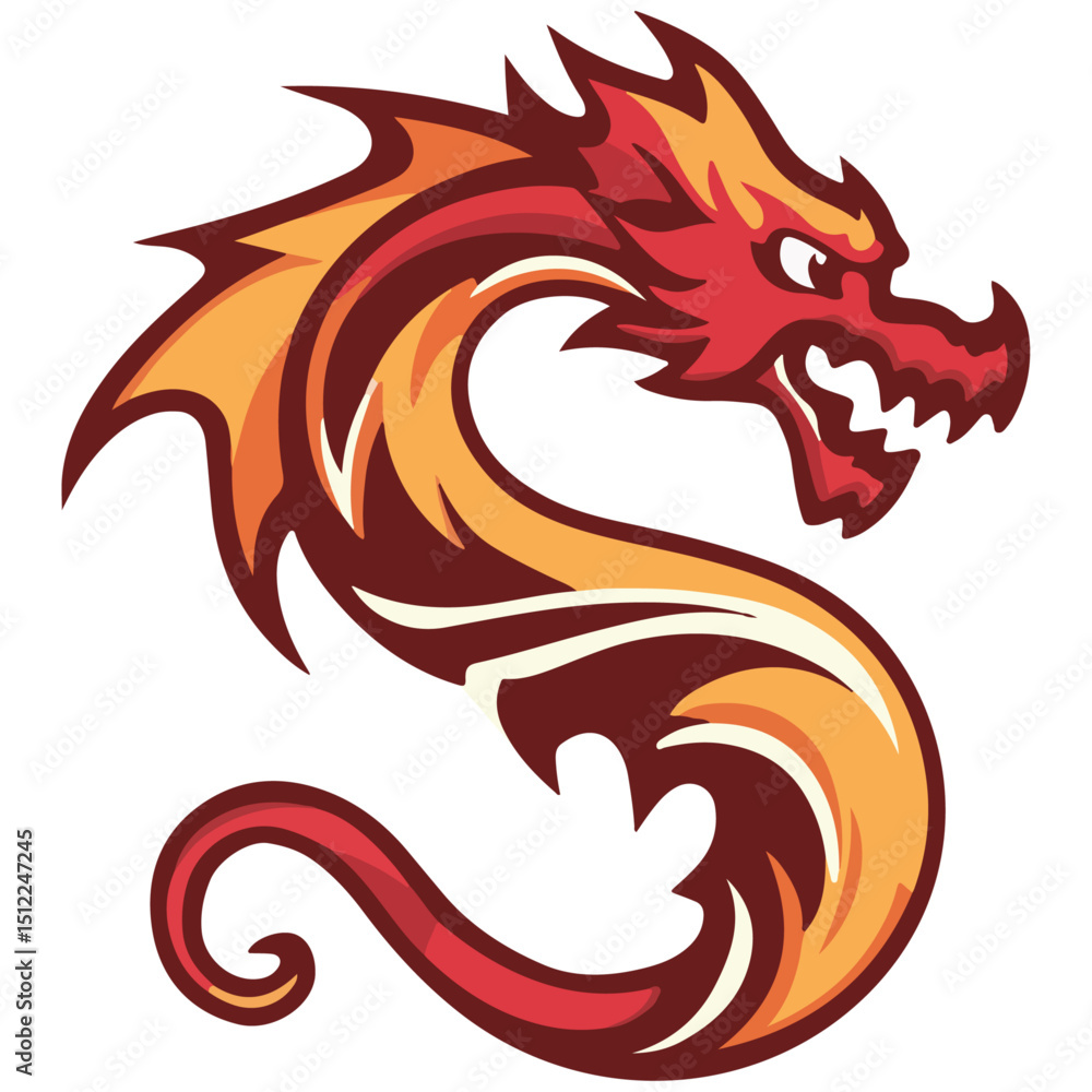 Obraz premium Dragon vector