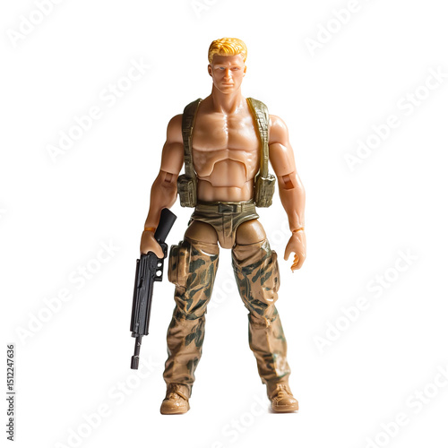 soldier in uniform with rifle