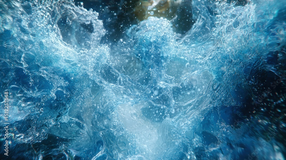 Fototapeta premium A dynamic water splash explosion