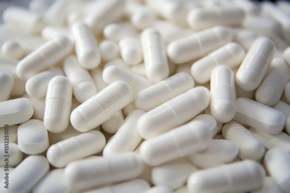 White medical pills and magnesium supplement capsules White medical pills and magnesium supplement capsules