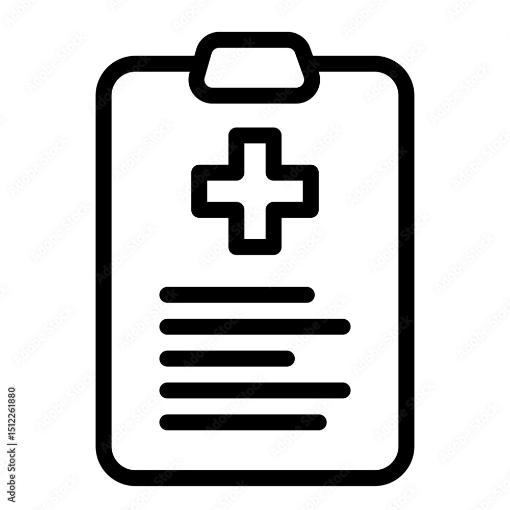 Fototapeta premium Medical Report Icon
