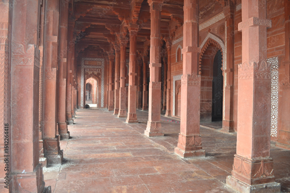 Obraz premium Majestic Mughal Architecture of Fatehpur Sikri