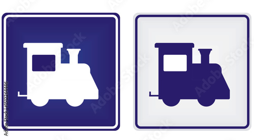 Train station sign. vector illustration