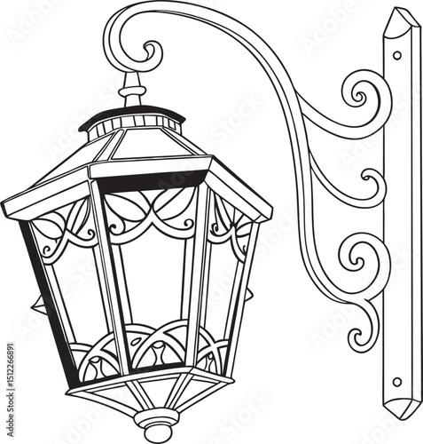 vintage street lantern