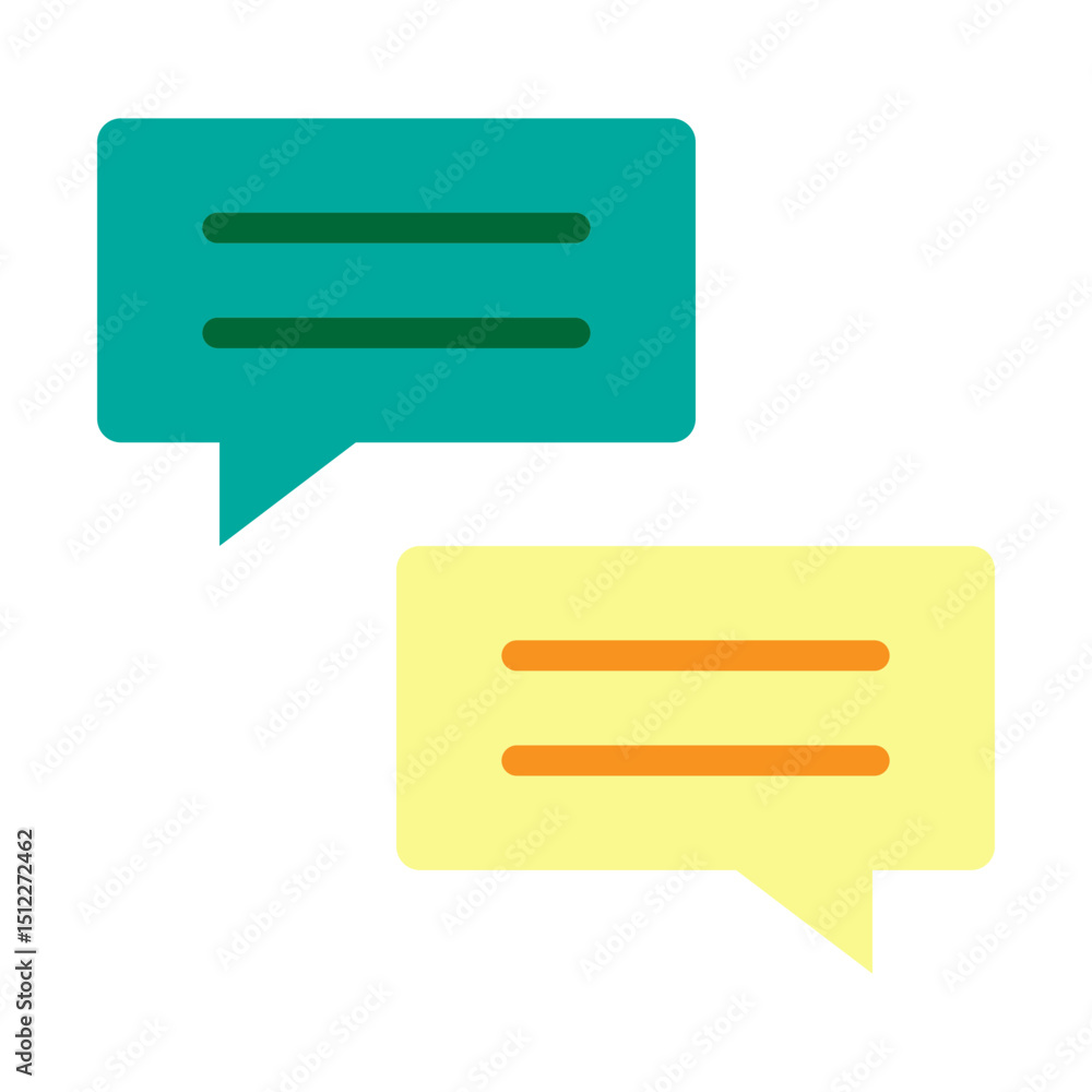Chat Bubble Vector Flat Icon Design Chat Bubble Vector Flat Icon Design