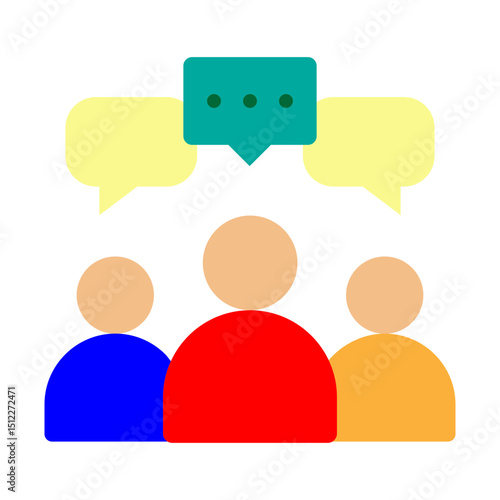 Forum Vector Flat Icon Design