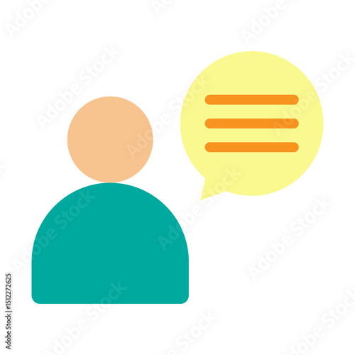 User Comments Vector Flat Icon Design