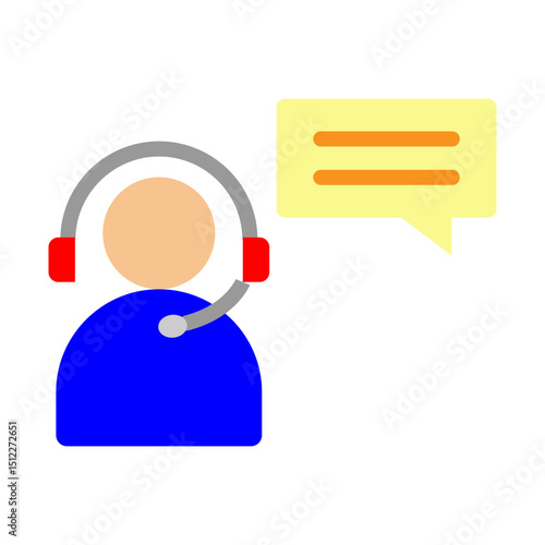 Moderator Vector Flat Icon Design