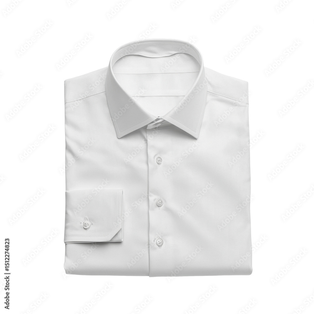 Elegant White Dress Shirt for Formal and Casual Wear Display Elegant White Dress Shirt for Formal and Casual Wear Display