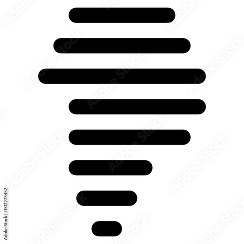 typhoon icon - minimalist outline style icon