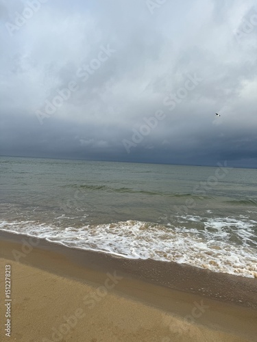 storm on the beach