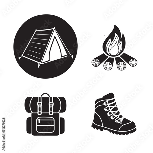 Camping gear collection