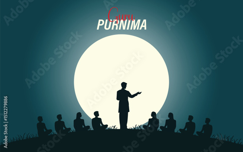 Guru prnima, happy teachers day vector