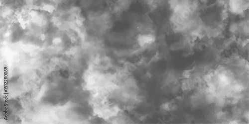 Abstract background of colorful liquid liner. Abstract texture of liquid gray and black are light pattern.watercolor art canvas painting with white clouds and stains, blurry smog texture art design.