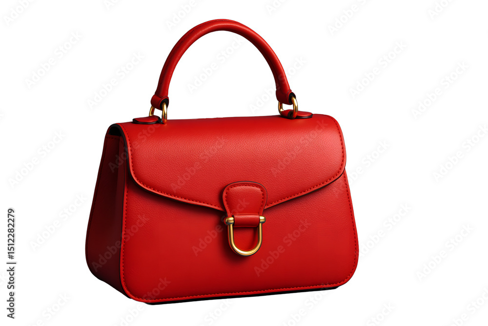 red bag isolated on white red bag isolated on white