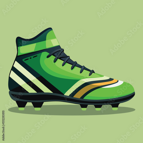 Soccer Cleats Athletic Shoes Sports Gear Green Field
