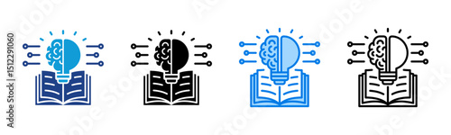 Learning icon sheet multiple style collection