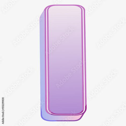 Smooth finish nail buffer in colorful light gradient design for beauty  