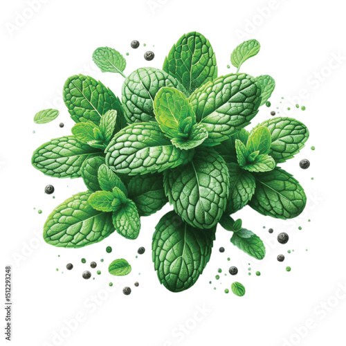 Mint Leaves transparent 