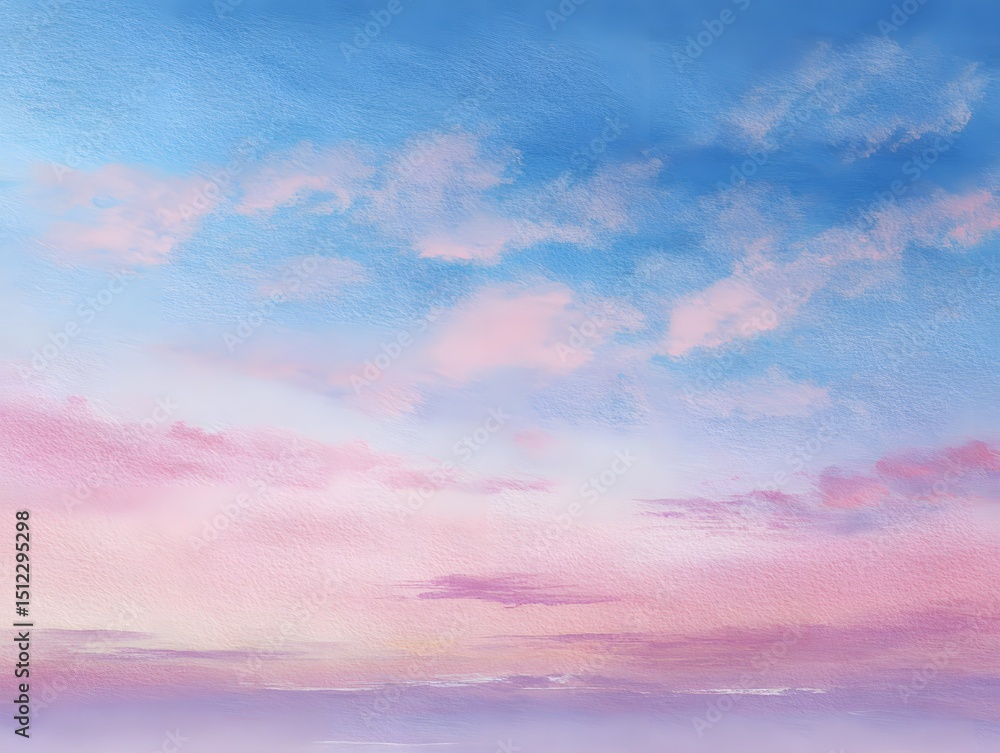 Obraz premium Sky with pastel - colored clouds