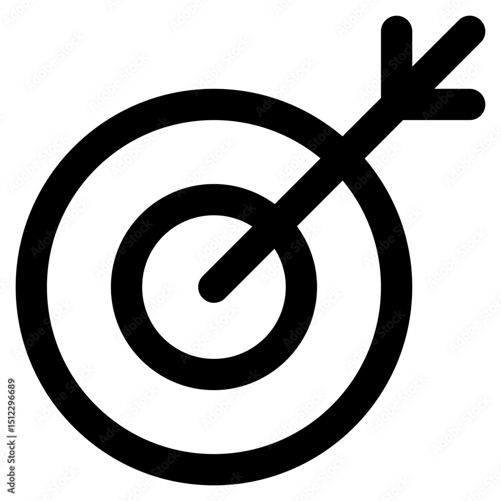 Target - Simple and Modern Outline Icon Target - Simple and Modern Outline Icon