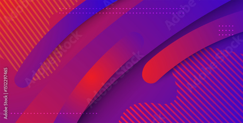 abstract colorful purple with circle geometric shape composition design background. eps10 vector