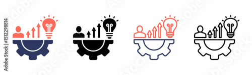 Self Development icon sheet multiple style collection