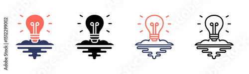 Inspiration icon sheet multiple style collection