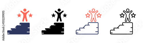 Success icon sheet multiple style collection