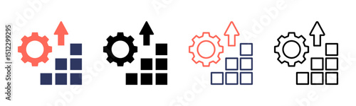 Improvement icon sheet multiple style collection
