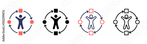 Adaptability icon sheet multiple style collection