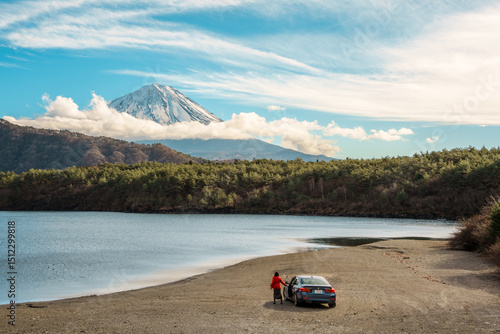 Mount Fuji Overlooking Lake Saiko