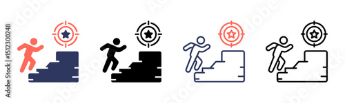 Perseverance icon sheet multiple style collection
