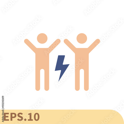 conflict icons  symbol vector elements for infographic web