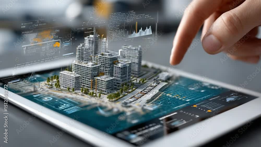 Urban Design in Augmented Reality: A close-up shot showcases the ...